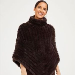 J.McLaughlin faux fur poncho.